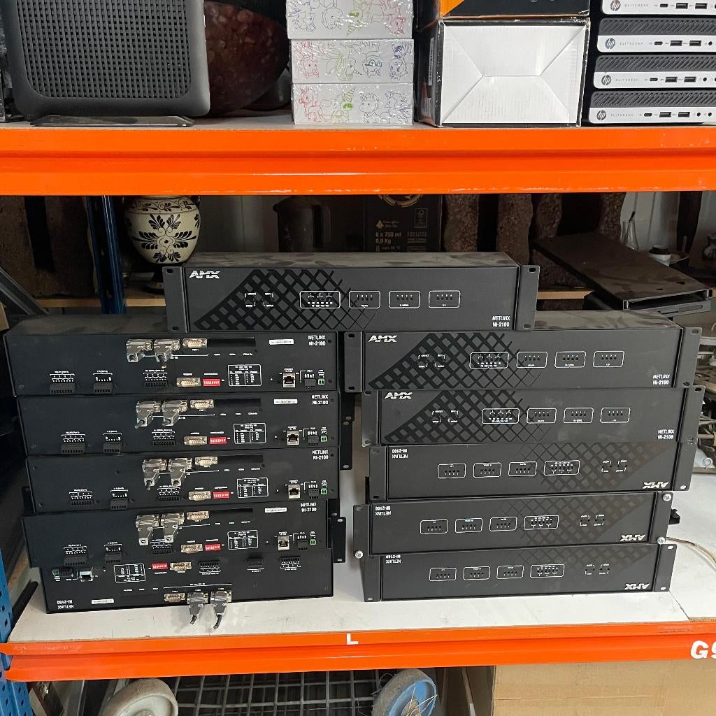 PARTIJ 11x AMX Netlinx NI-2100 Integrated Audio Controller, Gebruikt, Ophalen of Verzenden, AMX, AMX