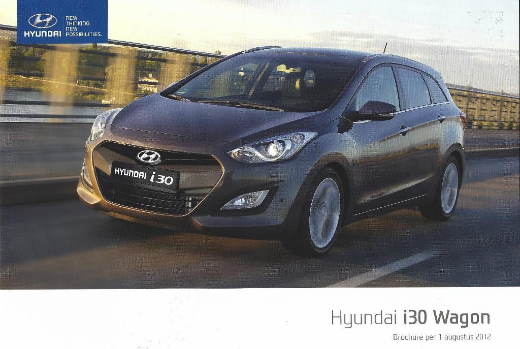 Brochure Hyundai i30 Wagon 2012, Ophalen of Verzenden, Gelezen, Overige merken
