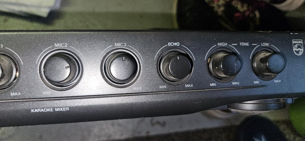 Philips Karaoke Mixer 3 X Mic ingang 22ER9060/00 met Echo, Ophalen of Verzenden, Gebruikt, Mixer