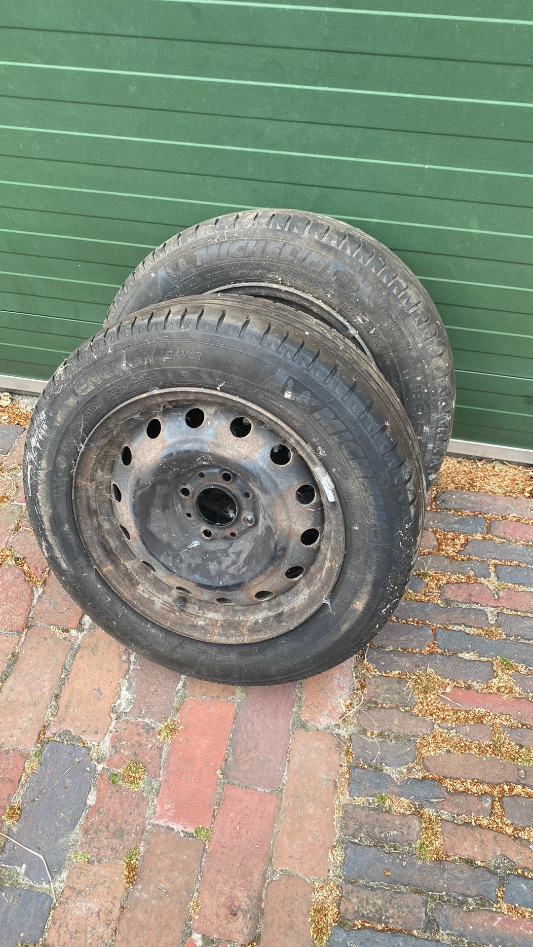 2x band met velg, Ophalen