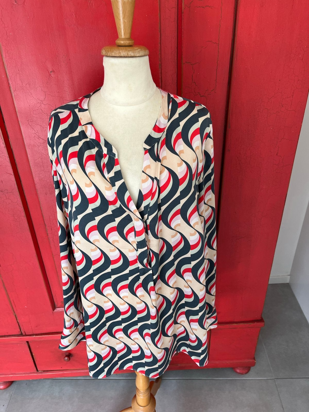 Herzen's Angelegenheit zijden blouse maat 44, Kleding | Dames, Ophalen of Verzenden, Zo goed als nieuw, Maat 42/44 (L), Meerkleurig