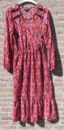 Dames jurk maat S-M Twoday zgan, Twoday, Meerkleurig, Zo goed als nieuw, Onder de knie