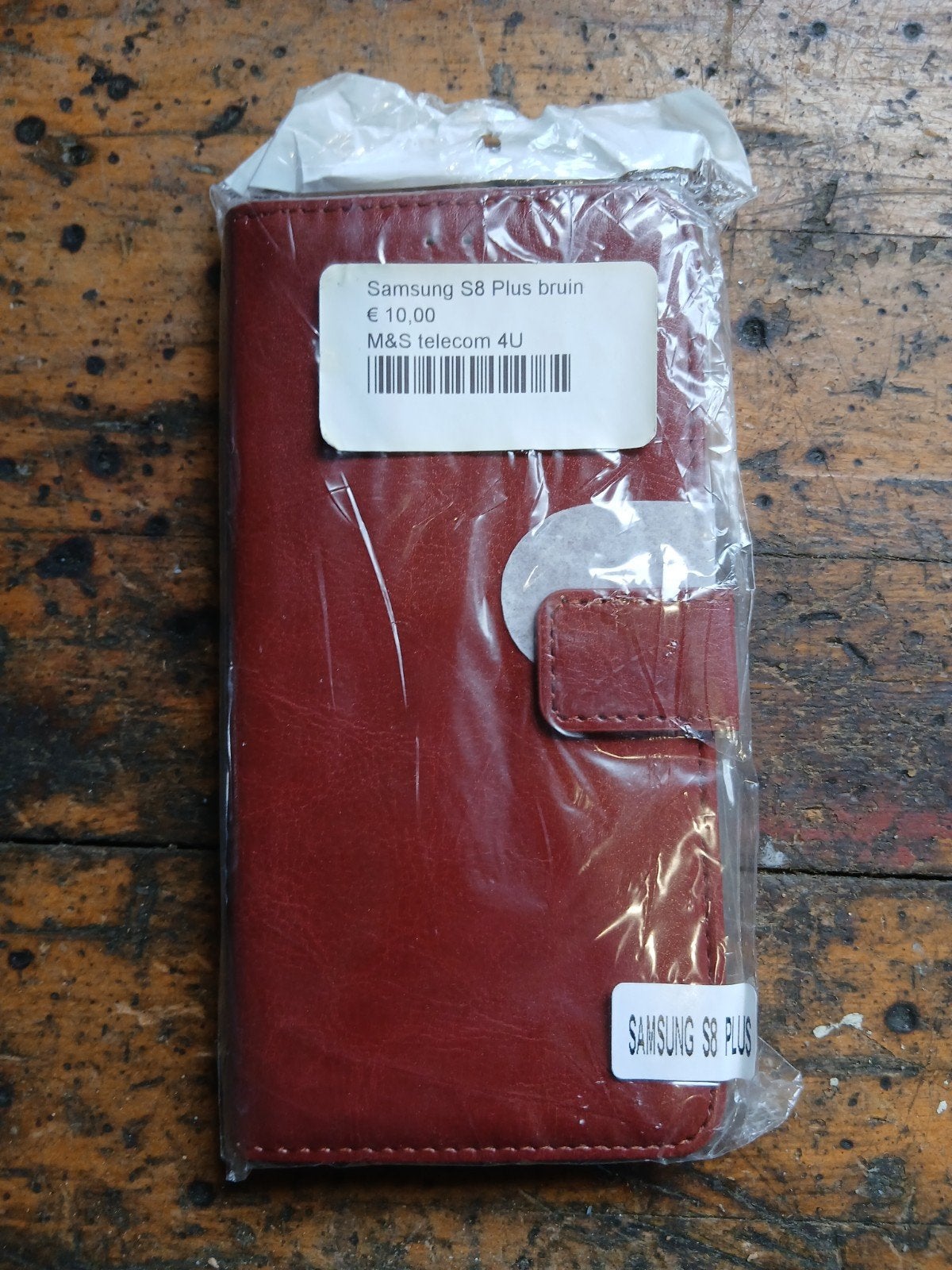 Samsung S8 Plus Flipcase Bruin - Nieuw in verpakking, Overige modellen, Onbekend, Nieuw, Ophalen of Verzenden