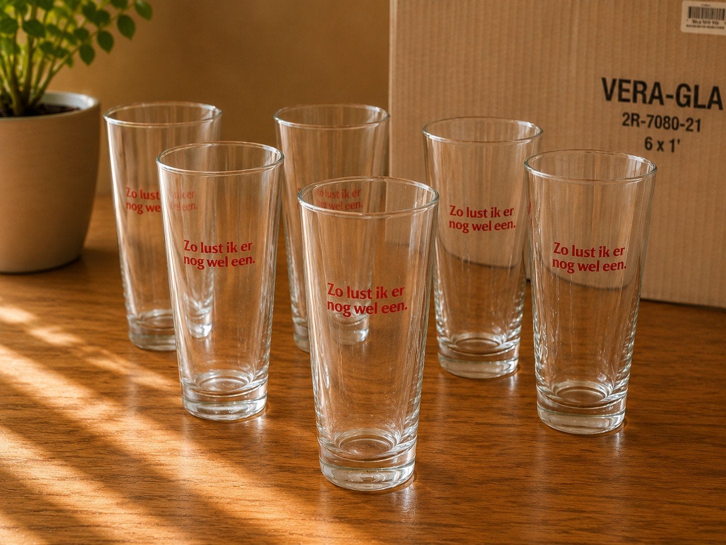 Amstel bierglazen 'Zo lust ik er nog wel een' (6 stuks), Info@amstel.nl, Glas of Glazen, Stadhouderskade 78, 1072 AE Amsterdam