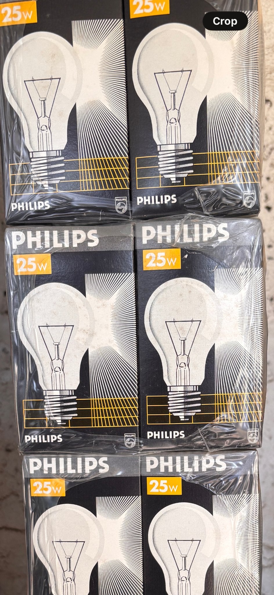 50x Philips Gloeilamp 25W - Nieuw in verpakking, Philips, Gloeilamp, Nieuw, Warm wit