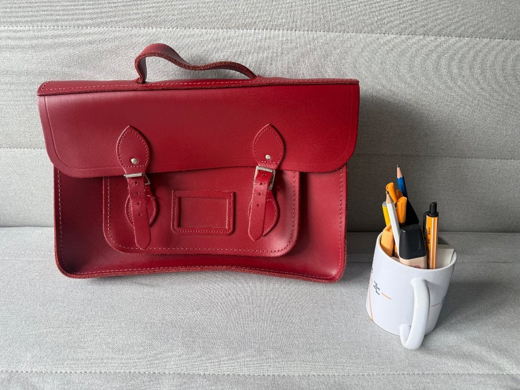 Iconic Cambridge Satchel Company Leather Satchel, Ophalen, Zo goed als nieuw, Handtas