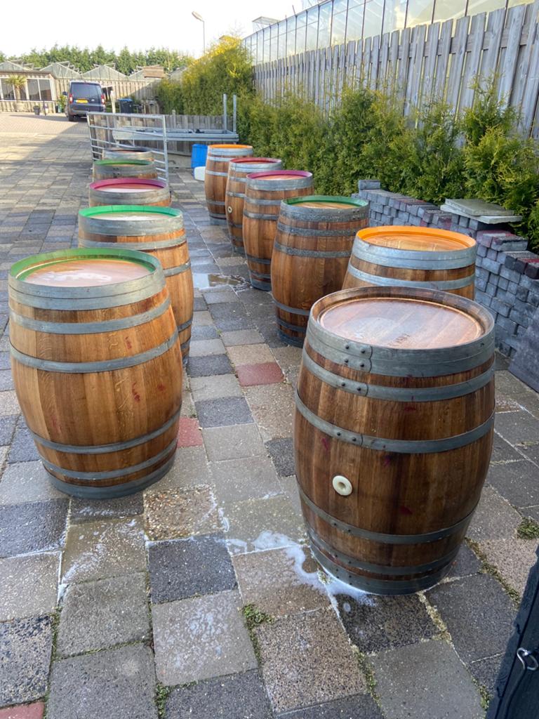 Eiken wijnvaten, 150 liter of meer, Ophalen of Verzenden, Zo goed als nieuw, Hout