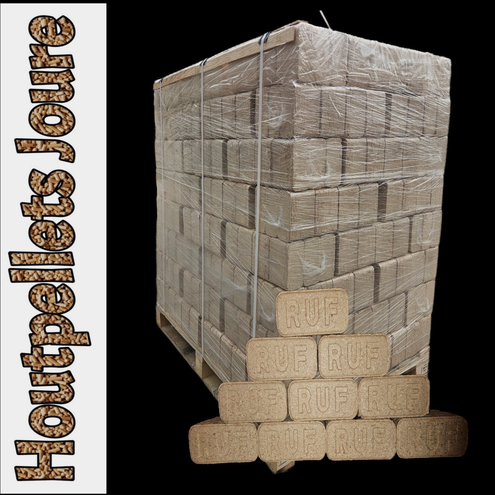 RUF BRIKETTEN beuken 960 kilo haardhout, Tuin en Terras, Haardhout, Ophalen