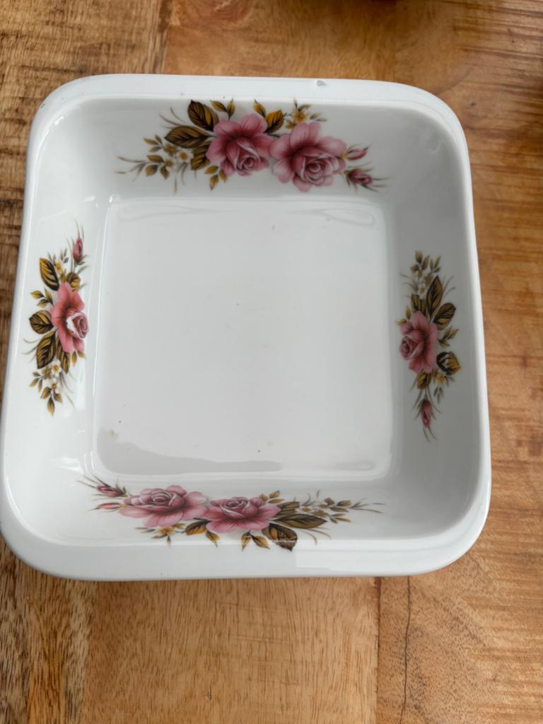 Royal Schwabap schaaltje met rozen decoratie, Antiek en Kunst, Ophalen