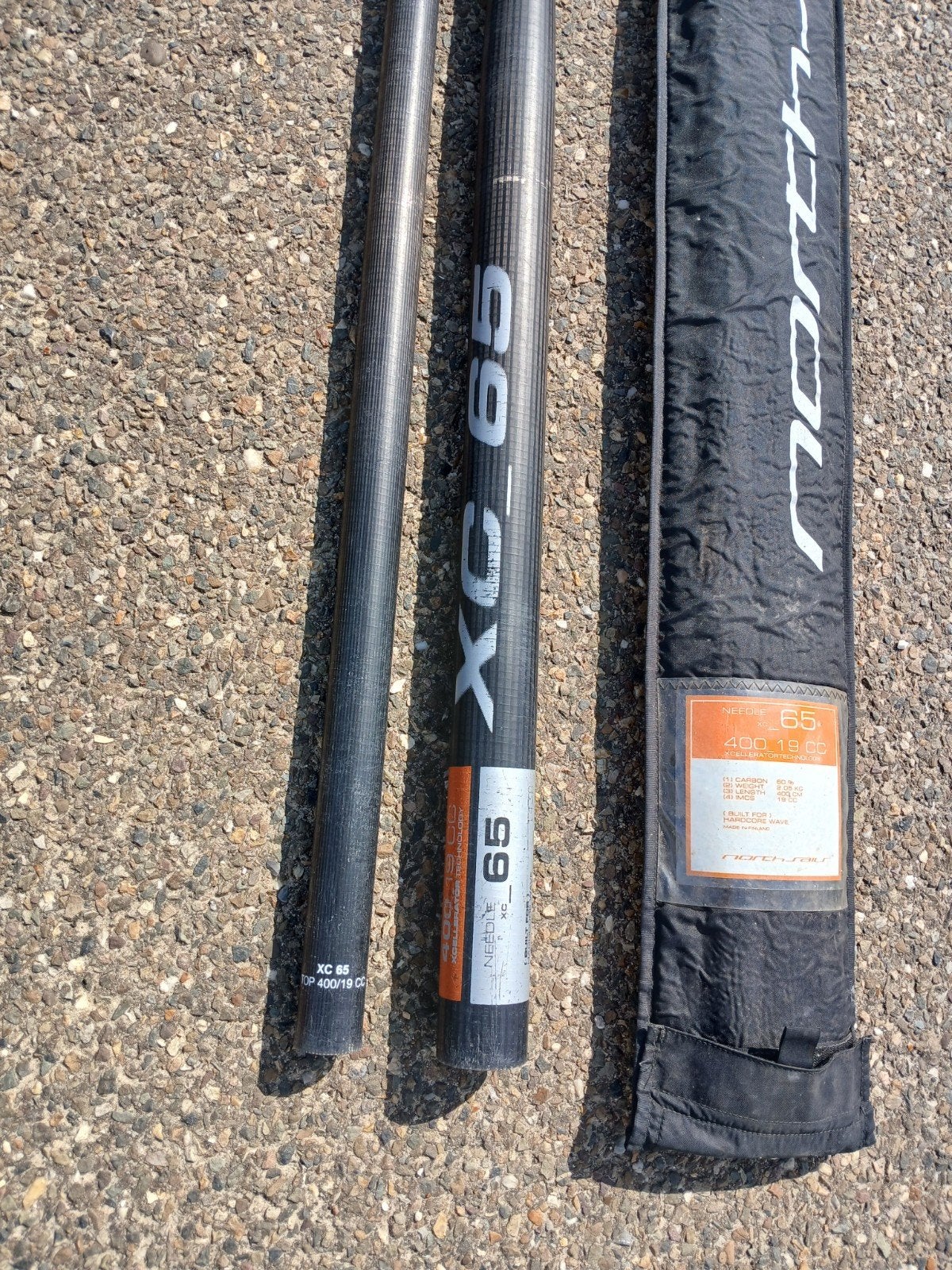 north xc 65 needle 4.00 surfmast, Ophalen, Zo goed als nieuw