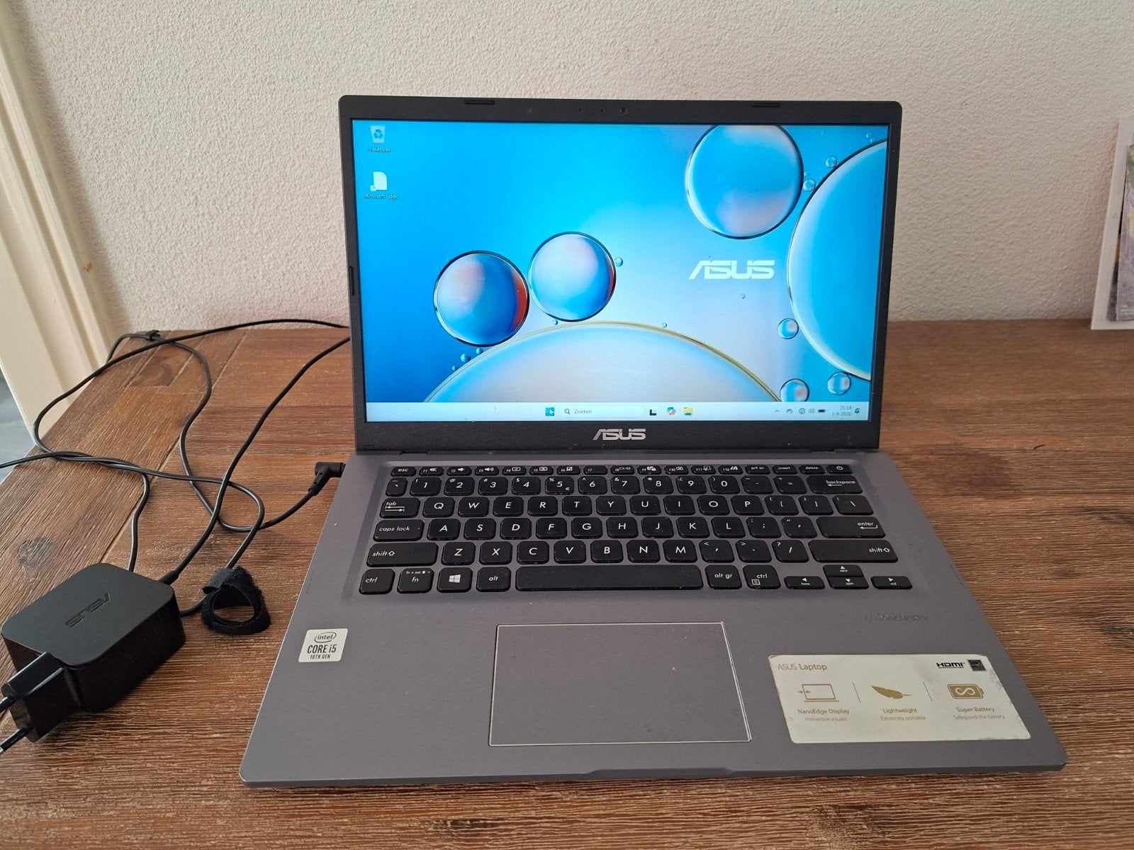 14" Laptop ASUS VivoBook X415JA - Intel Core i5 - 8GB RAM -, Intel Core i5-1035G1, Qwerty, 8 GB, ASUS
