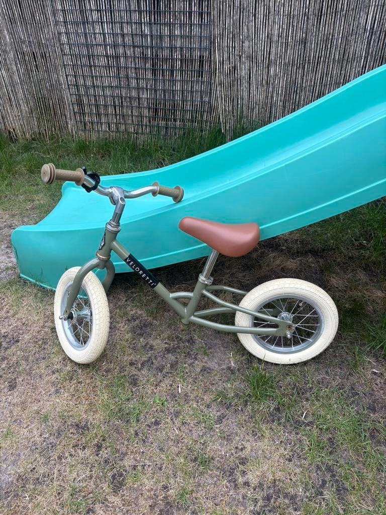 Veloretti loopfiets groen, Kinderen en Baby's, Speelgoed | Buiten | Skelters, Ophalen, Zo goed als nieuw, Overige merken