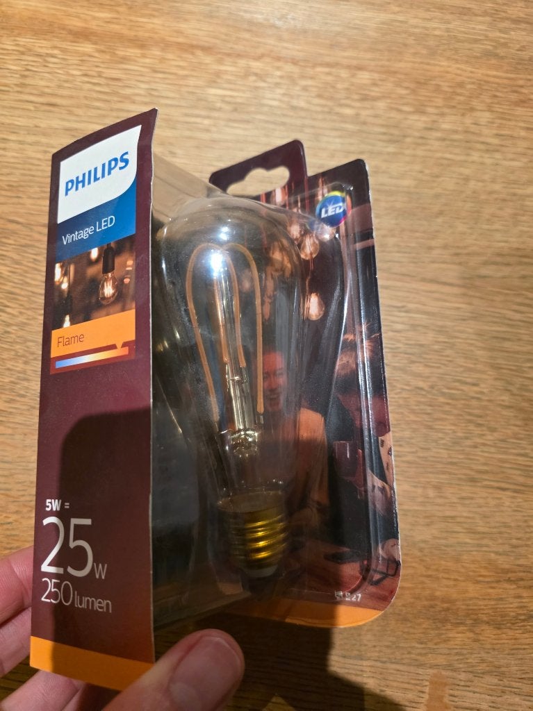 Philips Vintage LED lamp 25W 250 Lumen, Led-lamp, Minder dan 30 watt, Nieuw, E27 (groot)