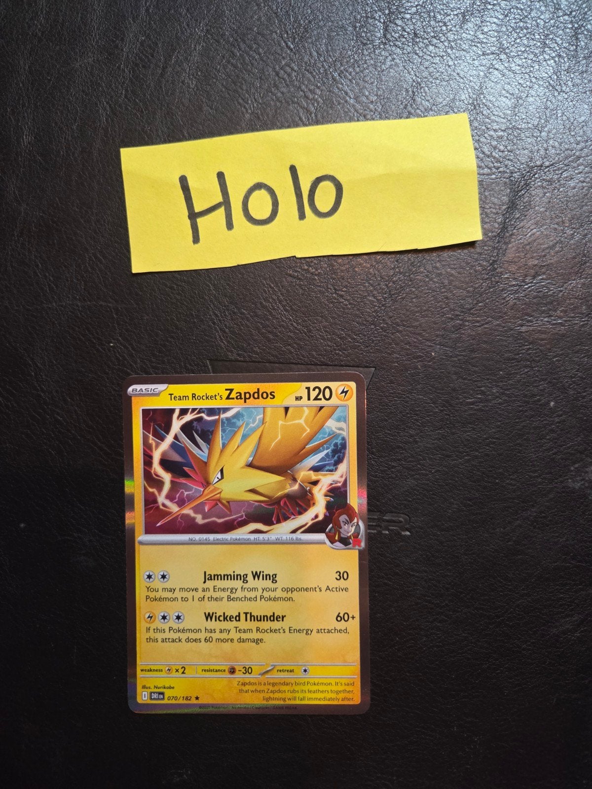 Team rocket's zapdos 070/182 destined rivals, Ophalen of Verzenden, Zo goed als nieuw
