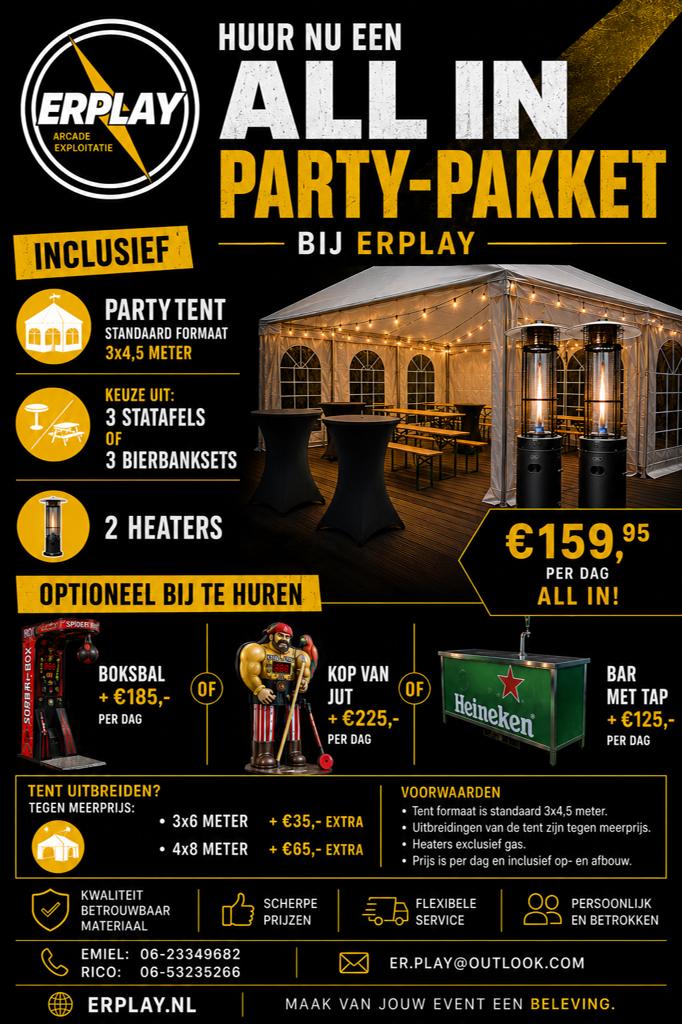 All in Party-Pakket ️, Ophalen of Verzenden, Nieuw, Overige