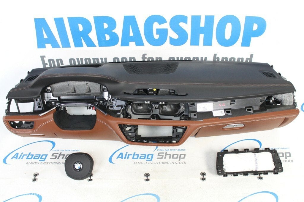 Airbag set Dashboard M leer bruin cognac HUD BMW 7 G11 G12, Auto-onderdelen, Gebruikt, Ophalen of Verzenden