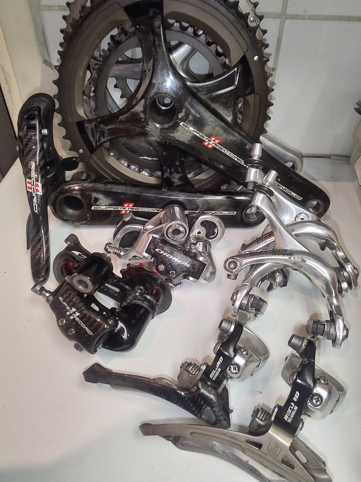 Campagnolo Record/Super,Chorus,Dura Ace onderdelen, Ophalen, Carbon