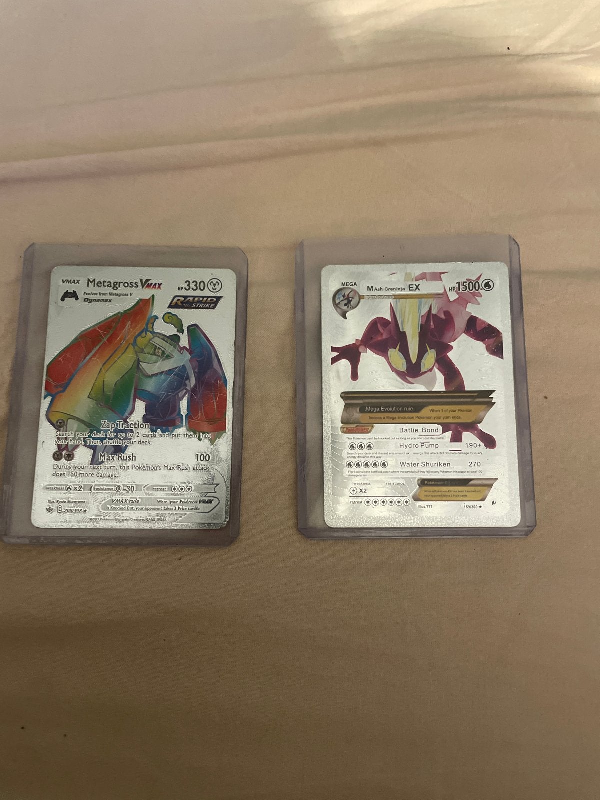 3 zeldzame zilveren Pokémon kaarten, Ophalen of Verzenden, Zo goed als nieuw, Meerdere kaarten, Foil