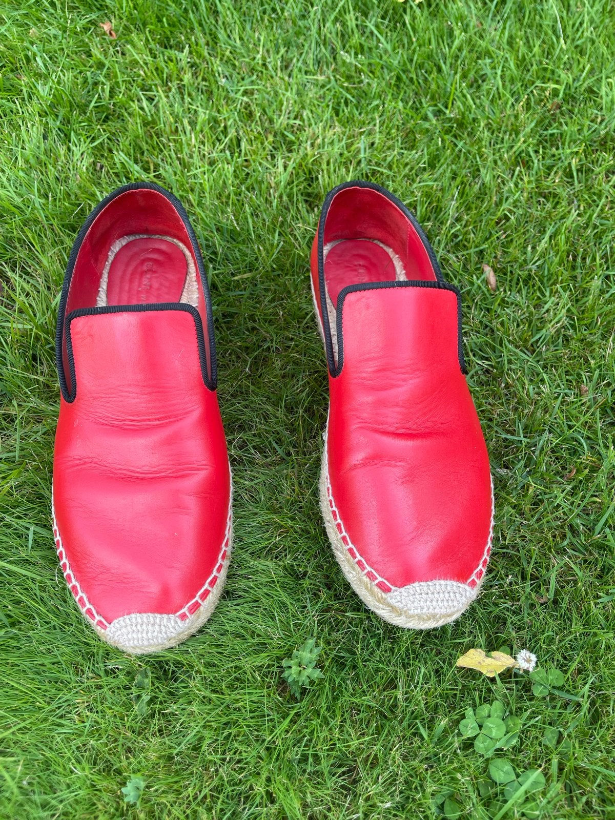 Celine Espadrilles Rood Leer Maat 39, Ophalen of Verzenden, Zo goed als nieuw, Rood, Espadrilles of Moccasins