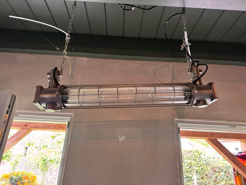 Industriële lamp, Huis en Inrichting, Wandkapstok, Ophalen of Verzenden, Zo goed als nieuw, Minder dan 100 cm