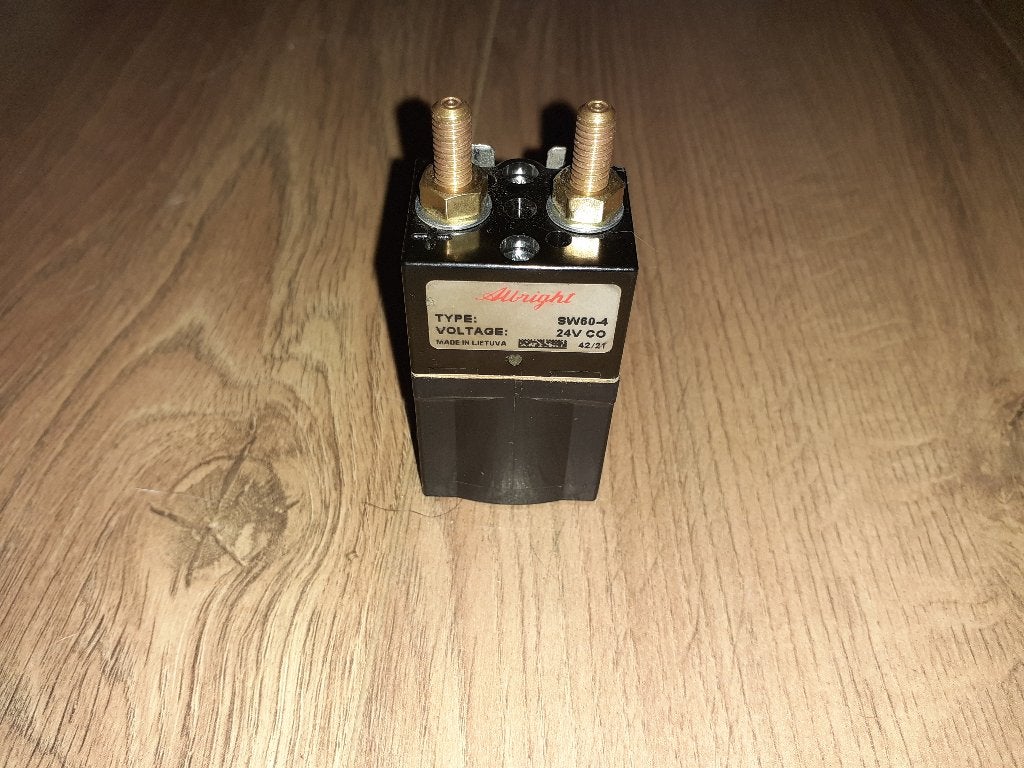 Albright SW60-4 Relais 24V CO - Made in Lietuva, Ophalen, Gebruikt, Overige merken, Relais