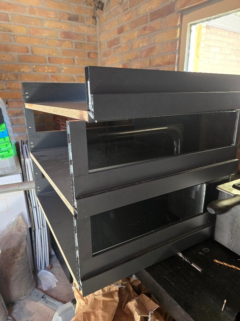3x Keukenlades, Ophalen, Minder dan 50 cm, Meerkleurig, Nieuw