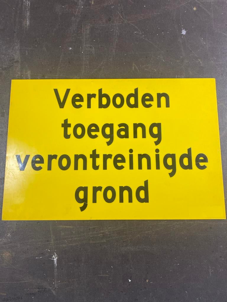 Waarschuwings bord, Ophalen of Verzenden