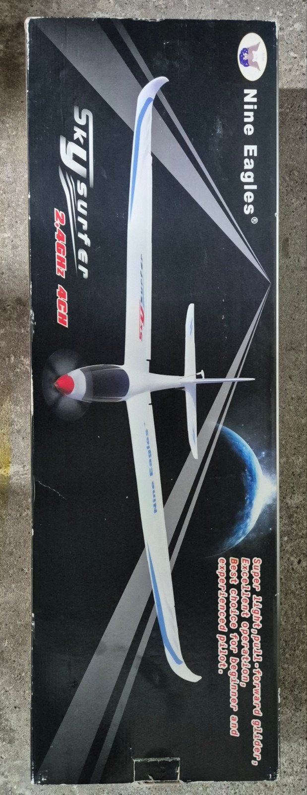 Nine Eagles Sky Surfer 2.4GHz 4CH RC Zweefvliegtuig, Verzenden, Gebruikt, Elektro