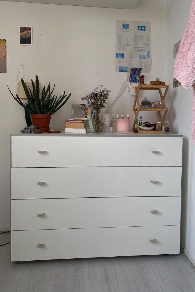 Drawer cabinet, Huis en Inrichting, Zo goed als nieuw, 3 of 4 laden, Minder dan 100 cm, 25 tot 50 cm
