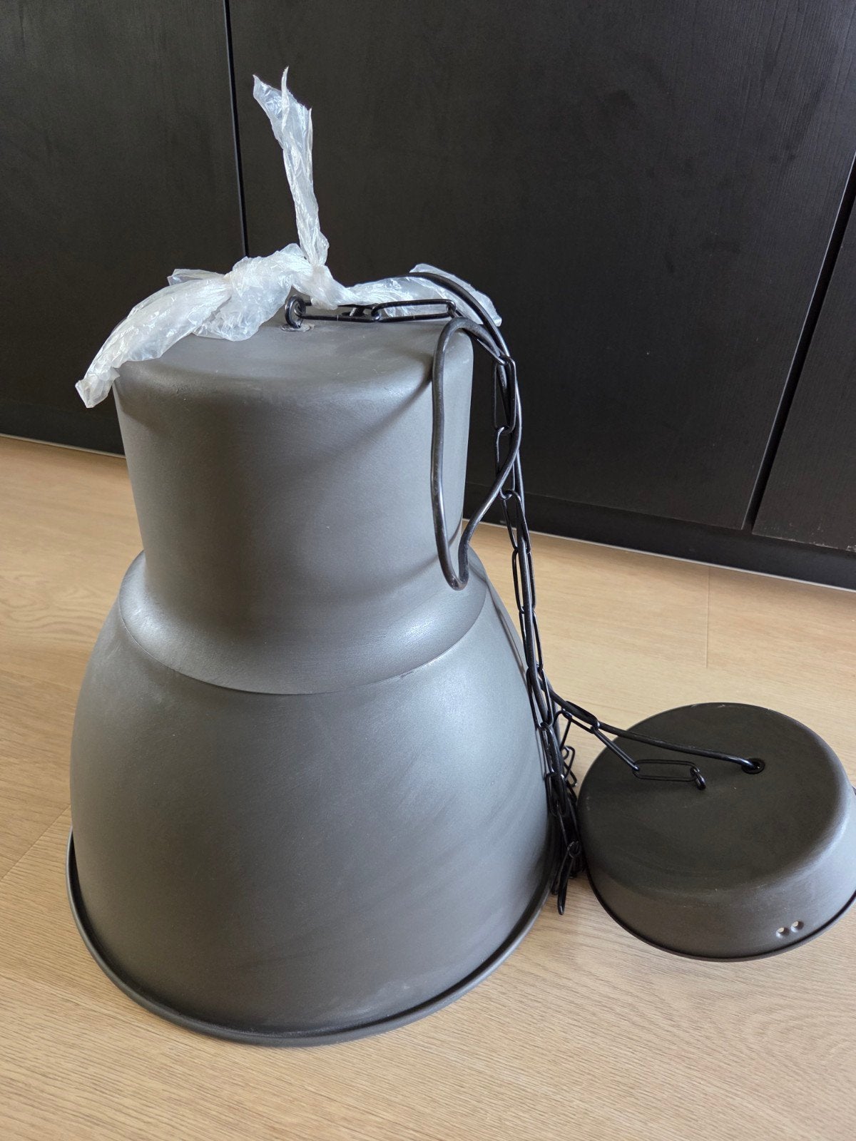 Gratis Hektar lamp 38 cm, Huis en Inrichting, Lampen | Hanglampen, Ophalen, Gebruikt, E27 (groot), Metaal