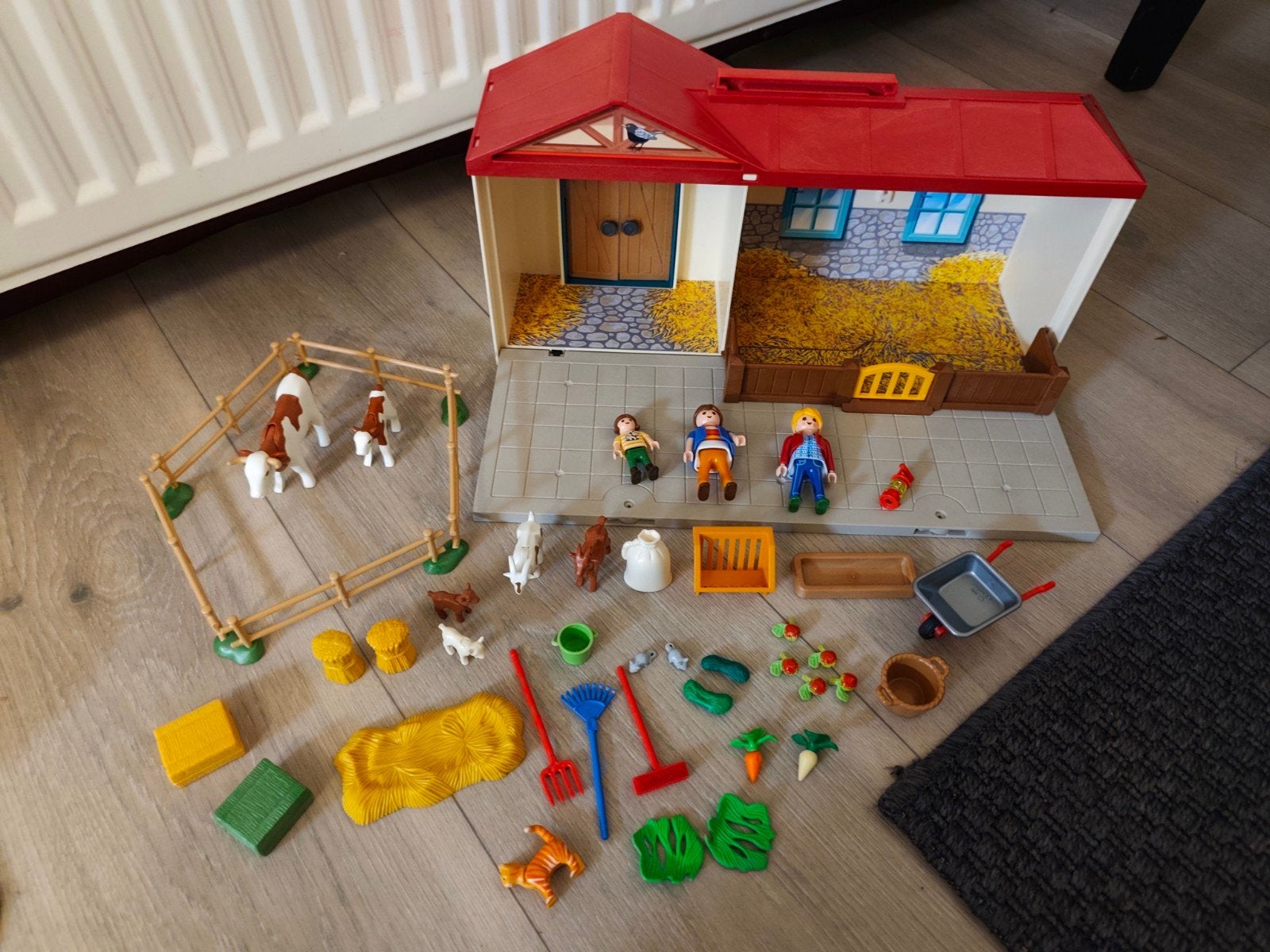 playmobil meeneem boerderij, inklapbaar, Ophalen of Verzenden, Zo goed als nieuw, Country, Complete set