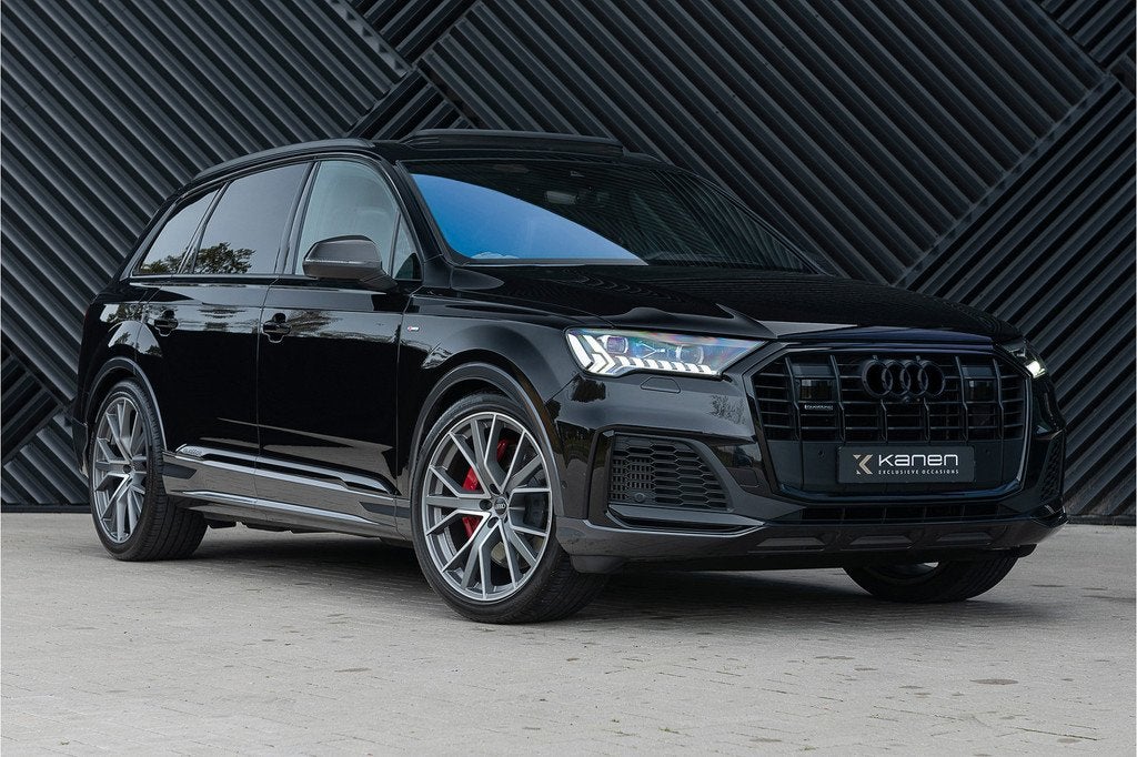 Audi Q7 60 TFSI e quattro S-Line Competition ACC Pano Head u, Automaat, 12 maanden, Gebruikt, Zwart