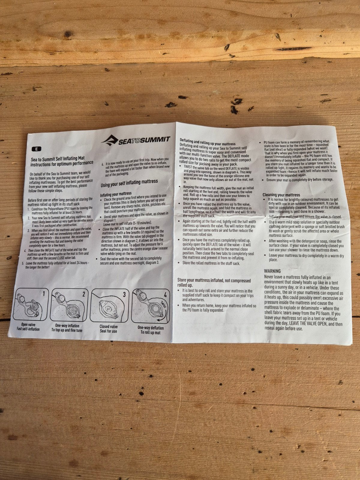 Seatosummit Ultralichte zelfopblaasbare slaapmat, Ophalen, Zo goed als nieuw, 1-persoons