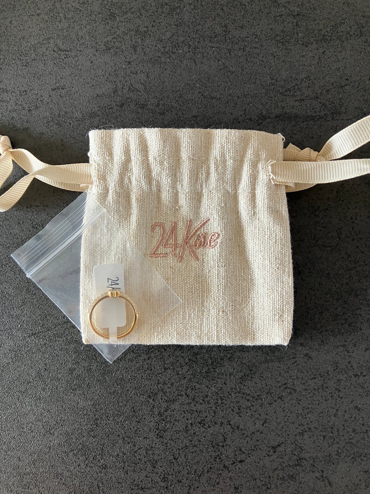 Nieuw 24Kae Heartbeat ring verguld zilver, maat 54, Ophalen of Verzenden, Nieuw, Goud, Dame