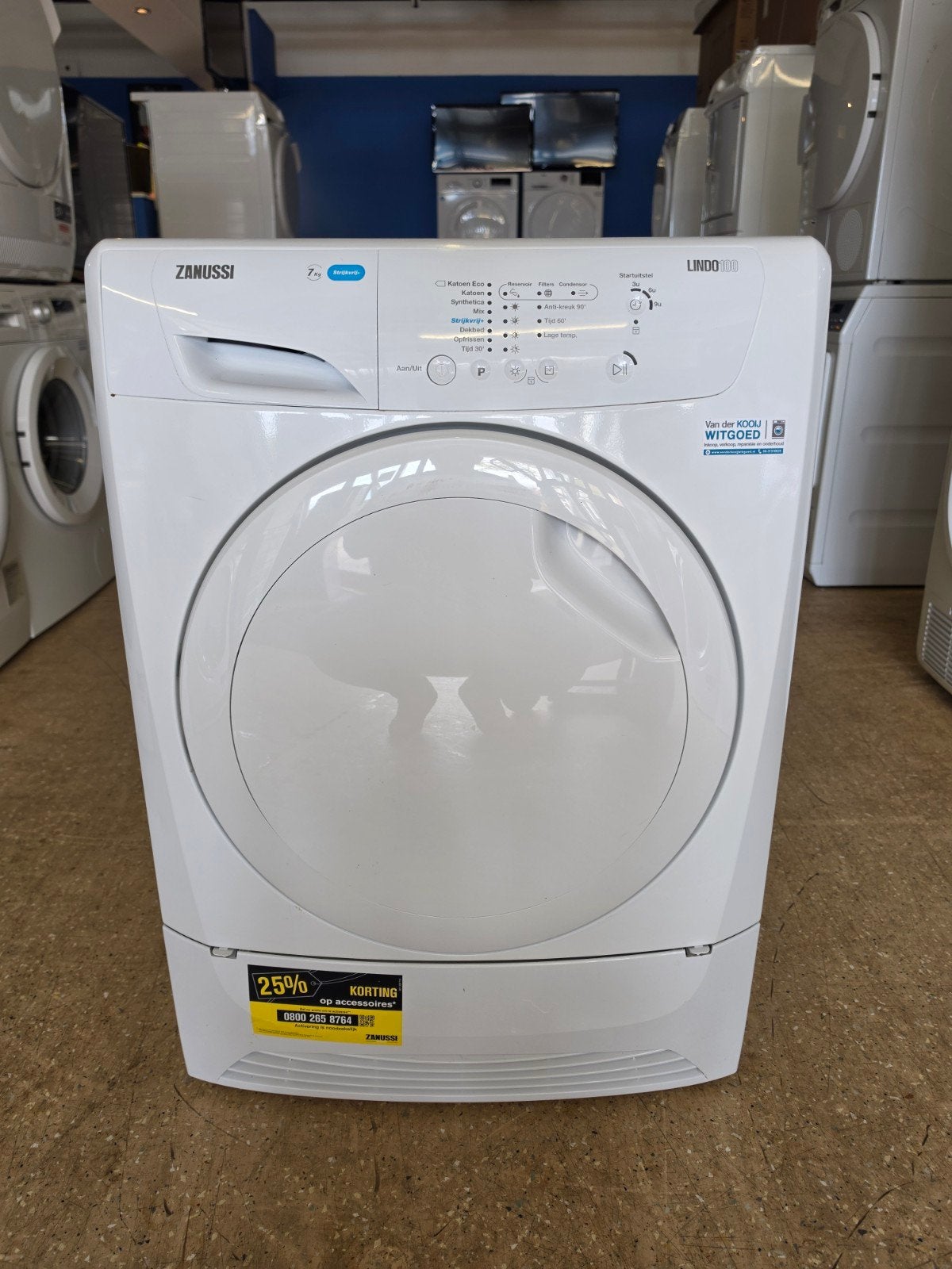 Zanussi Lindo 100 condensdroger | 7 kilo | Gratis thuis 🚚✅️, Witgoed en Apparatuur, Jirnsum, 6 tot 8 kg, Ophalen of Verzenden