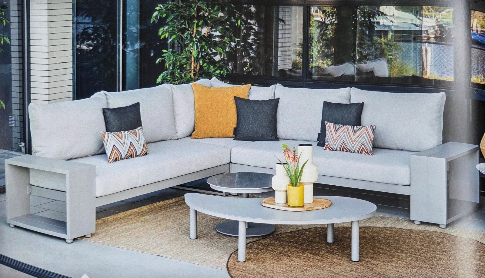 ZEER GROFFE LOUNGESET GARDEN IMPRESSIONS MET DIKKE KUSSENS, Tuin en Terras, Tuinmeubel-accessoires, Ophalen, Nieuw