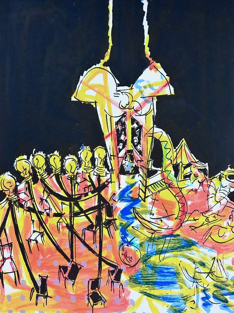 Zeefdruk Luis Penin   ZOMEROPRUIMING, Antiek en Kunst, Kunst | Litho's en Zeefdrukken, Gesigneerd, Verzenden, Zeefdruk