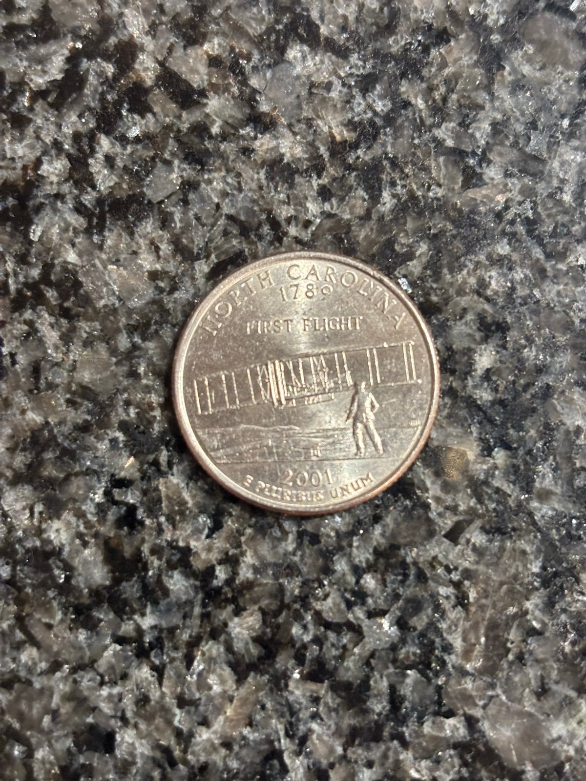 Amerikaanse Quarter Dollar - North Carolina 2001, Verzenden, Noord-Amerika, Losse munt