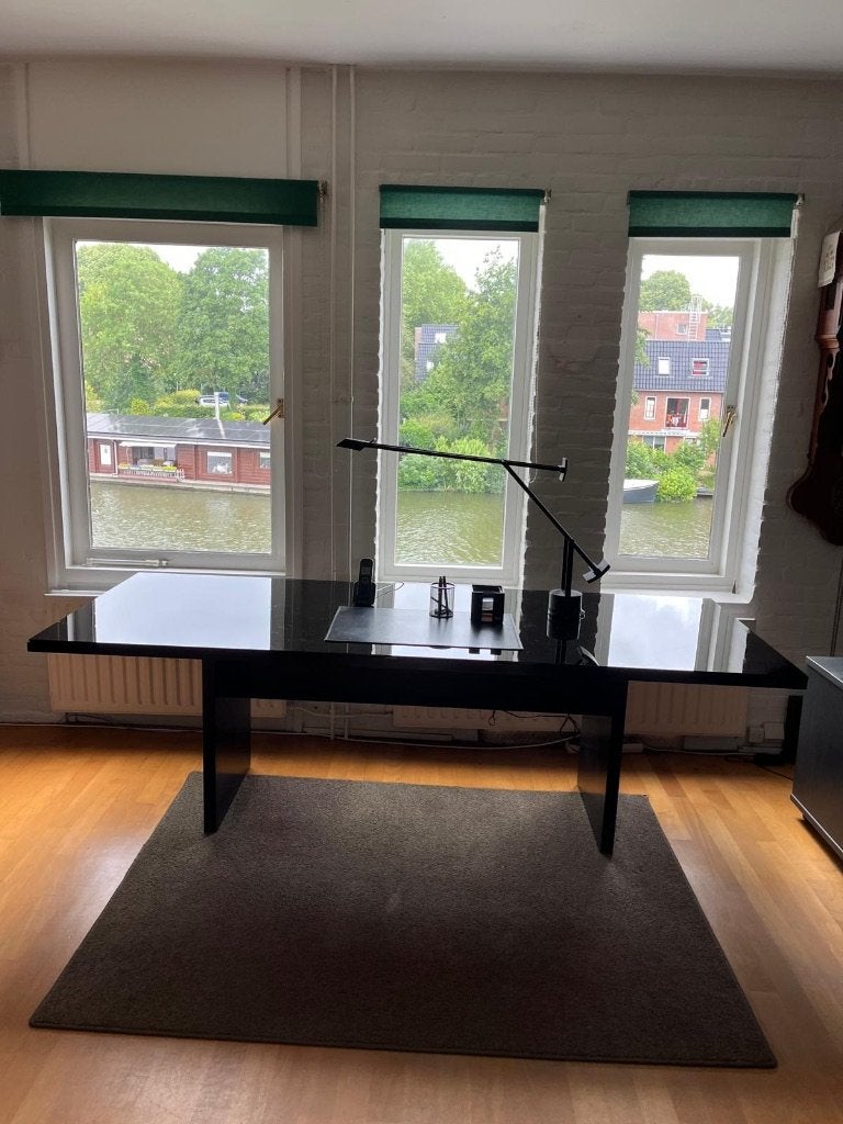 eettafel met glazen blad, Ophalen, Gebruikt, 200 cm of meer, 50 tot 100 cm