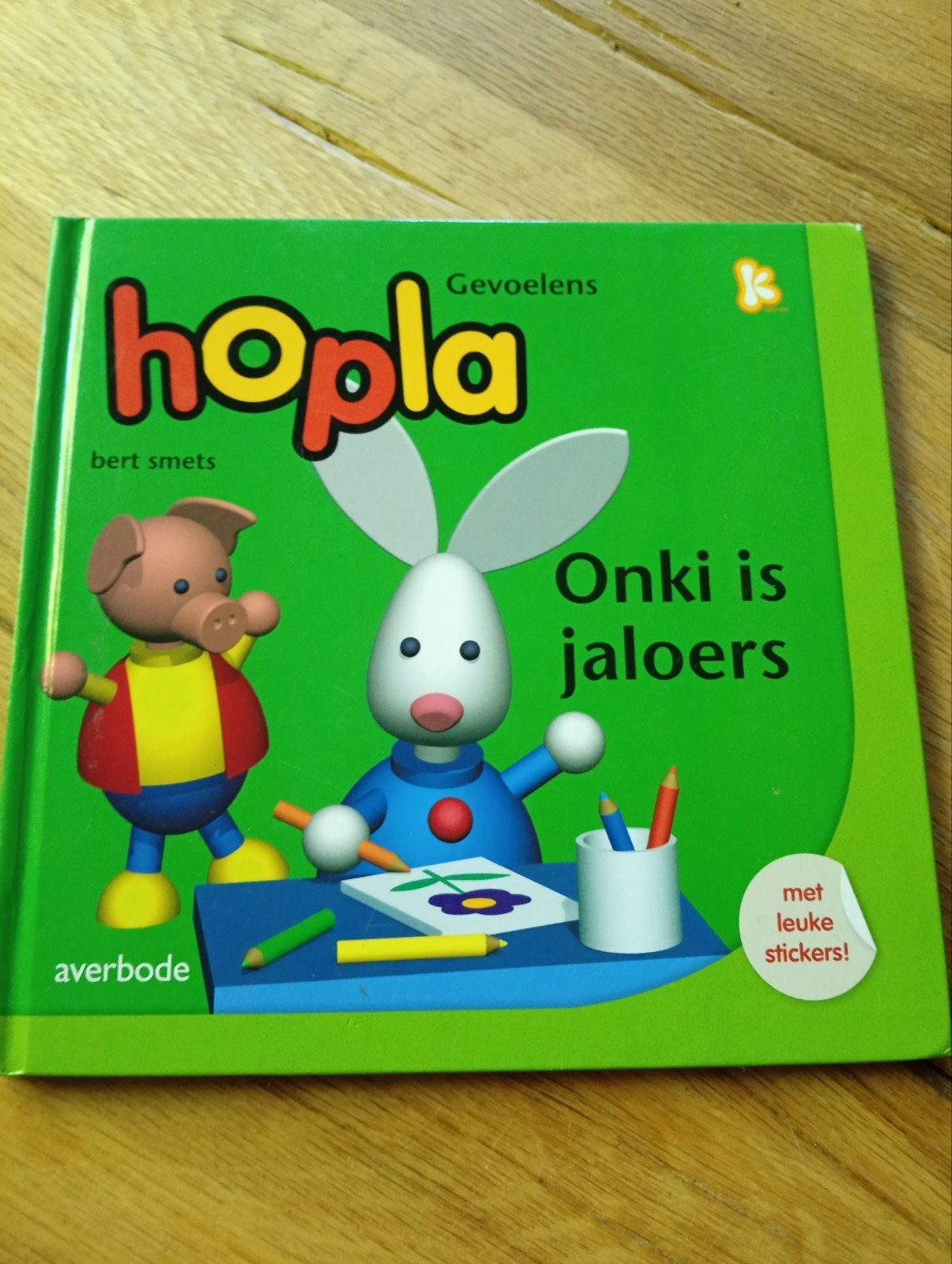Hopla: Onki is jaloers - Gevoelens (met stickers), Non-fictie, Jongen of Meisje, Ophalen of Verzenden, Zo goed als nieuw