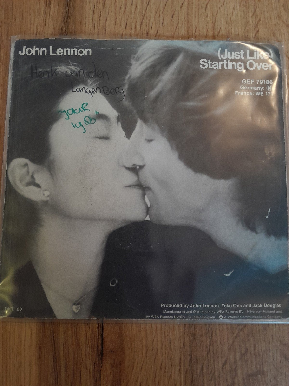 john lennon 7inch starting over, Ophalen of Verzenden, Zo goed als nieuw, Pop