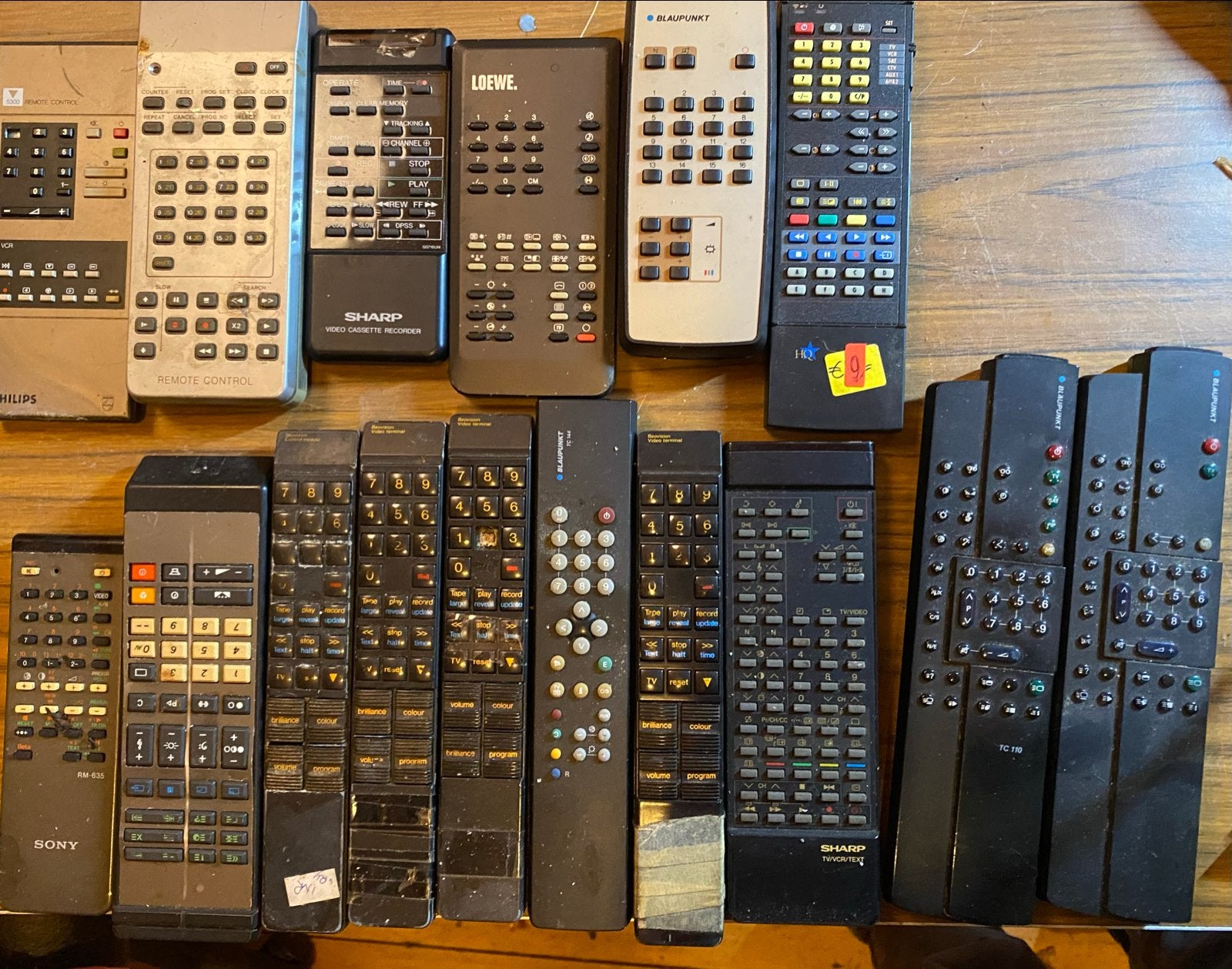 Tester + Afstandsbedieningen: Sharp, Sony, B&O, HQ (NOS), Audio, Tv en Foto, Afstandsbedieningen, Ophalen of Verzenden, Gebruikt