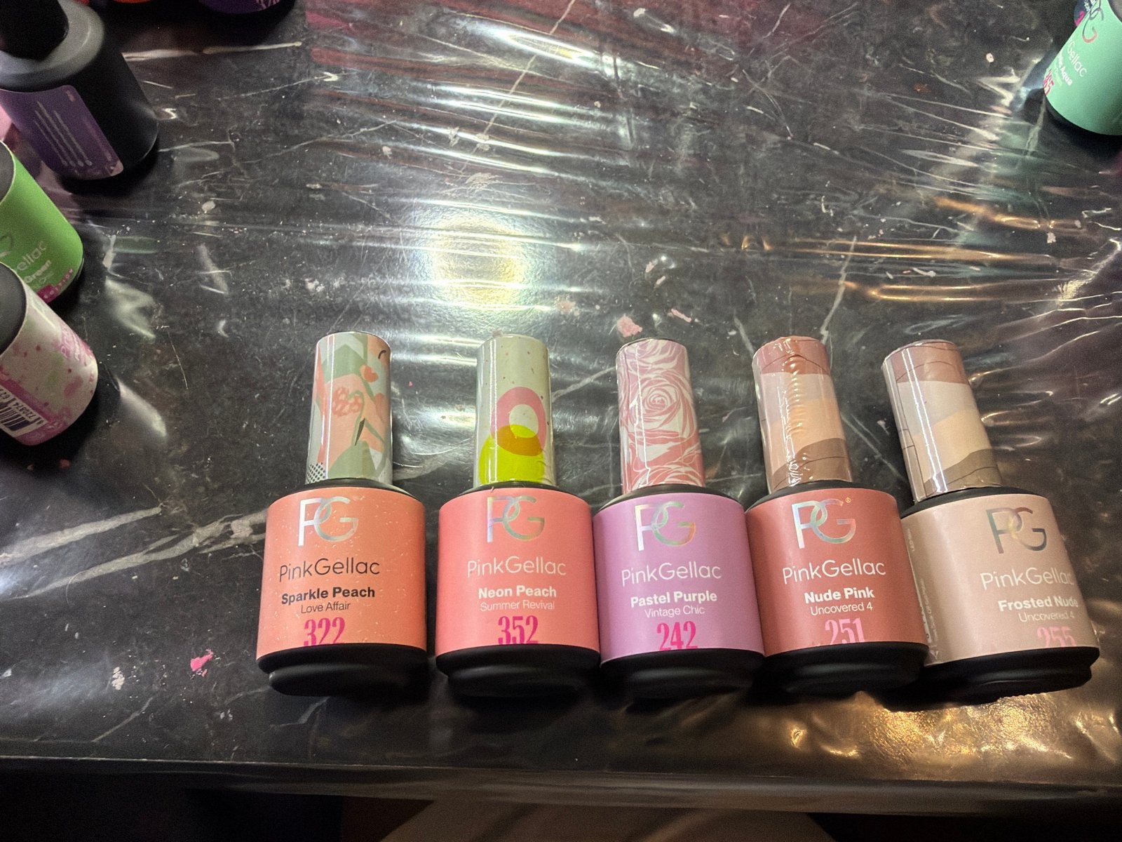 Pink Gellac gellak nagellak set - diverse kleuren, Ophalen of Verzenden, Zo goed als nieuw, Overige typen