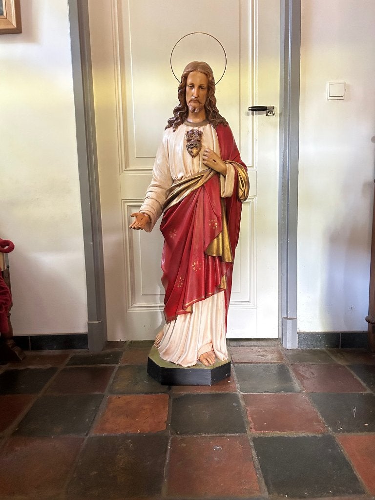 Groot kerkbeeld van de Jezus Heilig Hart, 123 cm!, Ophalen