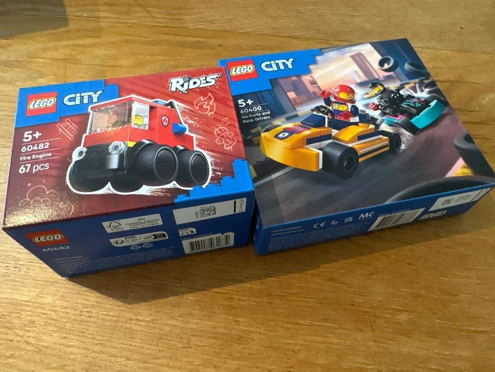 LEGO City: Brandweerwagen (60482) & Go-Karts (60400) - Nieuw, City, Lego, Nieuw, Ophalen of Verzenden