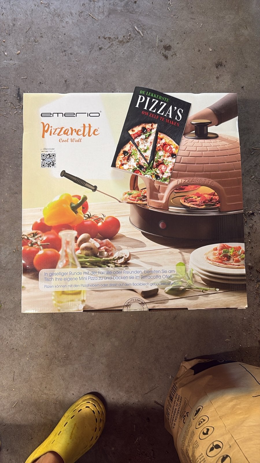 Emerio Pizzarette Cool Wall - Nieuw, 6 personen, Tuin en Terras, Pizzaovens, Ophalen, Nieuw