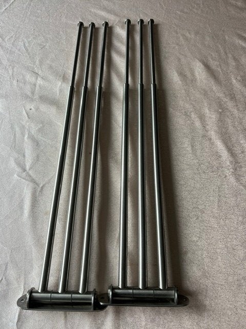 Ikea handdoekenrek 2 stuks Brogrund, Ophalen of Verzenden, Zo goed als nieuw, Zilver, Handdoekenrek