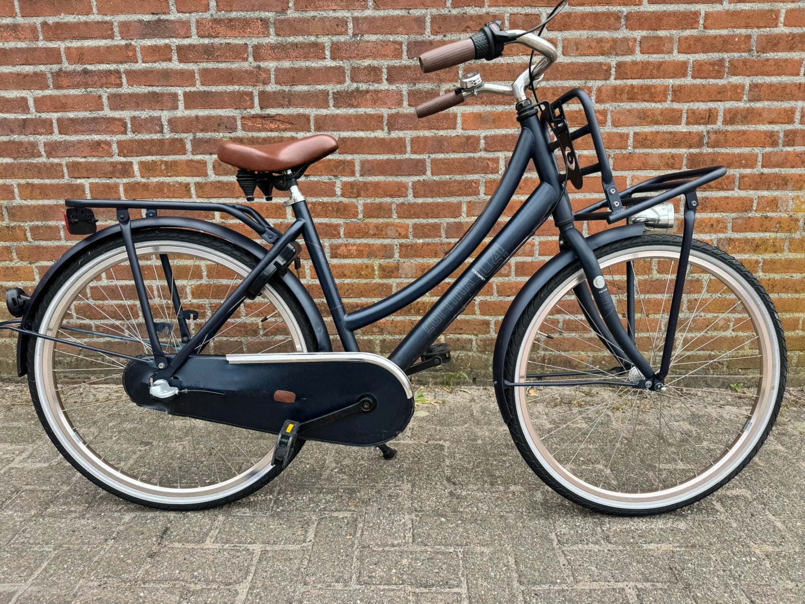 Cortina U4 transporter fiets 26 inch blue jeans, Ophalen, Zo goed als nieuw, 26 inch of meer, Versnellingen