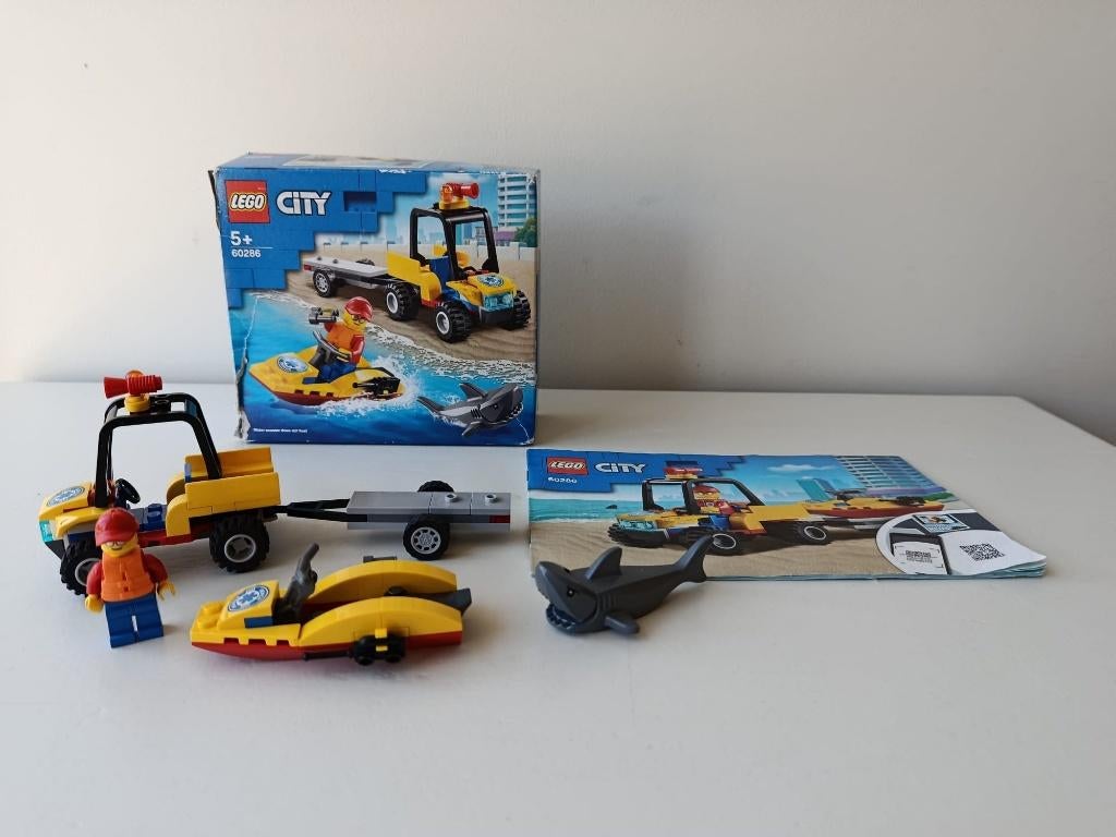 Lego City 60286 Strandreddings-ATV met waterscooter, City, Lego, Ophalen of Verzenden, Zo goed als nieuw