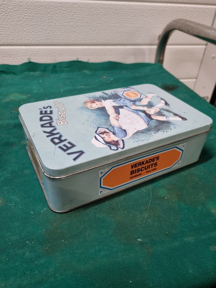 verkade's biscuits blik, Ophalen of Verzenden